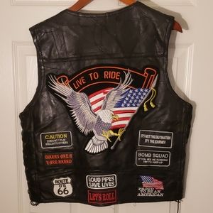 Genuine Buffalo 🐃 Leather Motorcycle 🏍 Vest